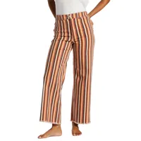 billabong free fall print pants marron 30 femme
