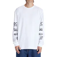 dc shoes all smiles long sleeve t-shirt blanc m homme