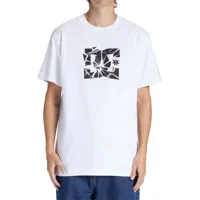 dc shoes crushed glass short sleeve t-shirt blanc m homme