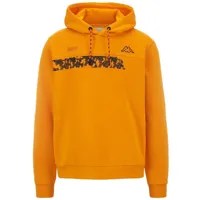 kappa gino graphik hoodie orange xl homme