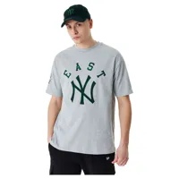 new era new york yankees mlb team patch short sleeve t-shirt gris xl homme