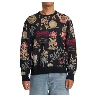 rvca scattered sweater multicolore m homme