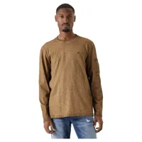 garcia h31012 long sleeve t-shirt marron 2xl homme