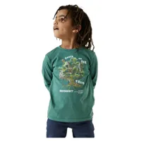 garcia h35600 long sleeve t-shirt vert 8-9 years garçon