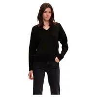 selected maline v neck sweater noir xl femme