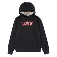levi´s ® kids sherpa lined pullover hoodie noir 16 years garçon