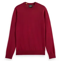 scotch & soda 174593 crew neck sweater rouge s homme