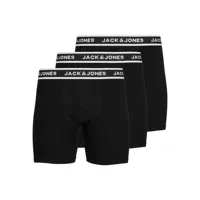 jack & jones solid boxer 3 units noir 2xl homme