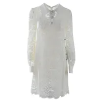 dolce & gabbana 742962 long sleeve midi dress blanc 38 femme
