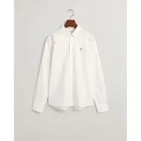 gant shield oxford bd teen long sleeve shirt blanc 8-10 years garçon
