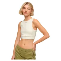 superdry code tech elastic top bra blanc l femme