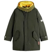 scotch & soda water repellent teddy recycled parka vert 6 years