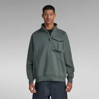 g-star d23893-d425 half zip sweatshirt vert 2xl homme