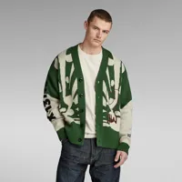 g-star holiday loose cardigan vert 2xl homme