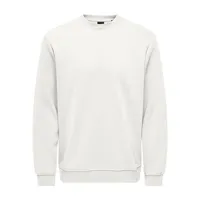 only & sons connor reg sweatshirt blanc xs homme