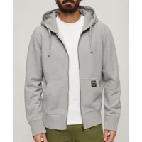 superdry contrast stitch full zip sweatshirt gris xl homme