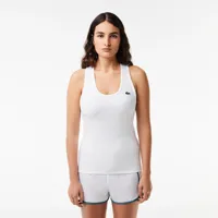lacoste tf4874 sleeveless t-shirt blanc 40 femme