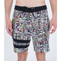 hurley phantom eco 25th s1 block party 18´´ swimming shorts multicolore 33 homme
