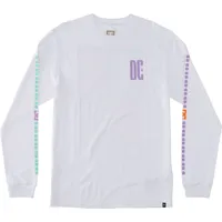 dc shoes sportster long sleeve t-shirt blanc s homme
