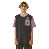 rip curl lost islands pocket short sleeve t-shirt violet 16 years garçon
