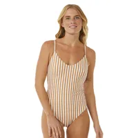rip curl premium cheeky swimsuit beige 2xs femme
