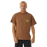 rip curl quality surf products oval short sleeve t-shirt marron xl homme