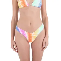hurley rainbow ombre rvsb cheeky scoop bikini bottom multicolore l femme