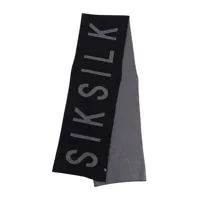 siksilk knitted scarf noir  homme
