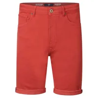 petrol industries jackson jogg coloured slim fit denim shorts rouge xl homme