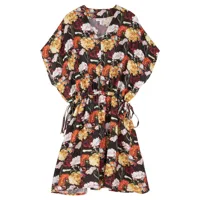 makia bouquet short sleeve short dress multicolore 2xl femme