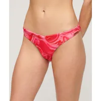 superdry print cheeky bikini bottom rose xl femme