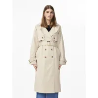 yas teronimo trench coat beige 2xl femme