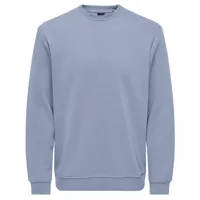 only & sons connor reg sweatshirt bleu s homme