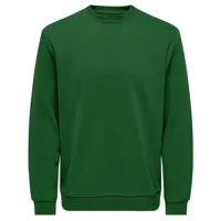 only & sons connor reg sweatshirt vert xs homme