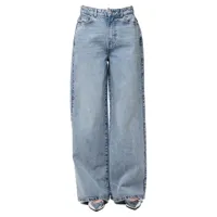 pieces selma high waist jeans bleu 30 / 30 femme