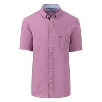 fynch hatton 14046001 short sleeve shirt violet 2xl homme