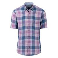 fynch hatton 14046031 short sleeve shirt violet xl homme