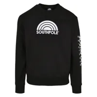 southpole sweatshirt halfmoon crew noir s homme