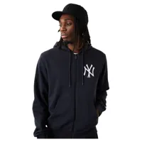 new era league essential new york yankees full zip sweatshirt noir m homme