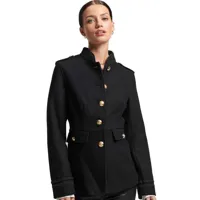 superdry studios short military jacket noir s femme