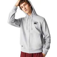 lacoste sh2481 full zip sweatshirt gris 2xl homme