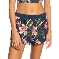 roxy value line bs printed 2 inch swimming shorts bleu m femme