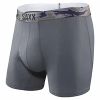 saxx underwear quest fly boxer gris s homme