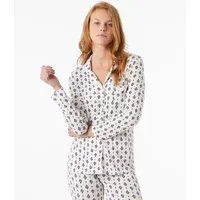 chemise de pyjama imprimée - sostrate - xs - ecru - femme - etam