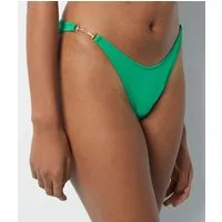 bikini brésilien high leg bas de maillot - horsy - 42 - menthe - femme - etam