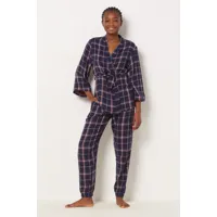 pantalon de pyjama à carreaux - sorjan - xs - navy - femme - etam