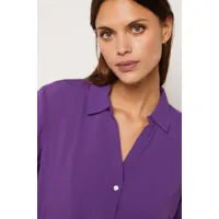 chemise fluide manches longues - novila - xl - violet - femme - etam