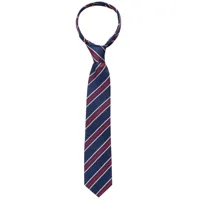 cravate bleu marine/rouge rayé