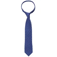 cravate bleu marine/bleu estampé