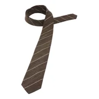 cravate marron rayé